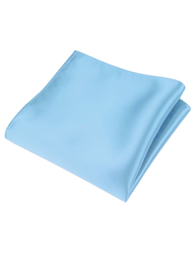 pañuelo de bolsillo saten azul celeste