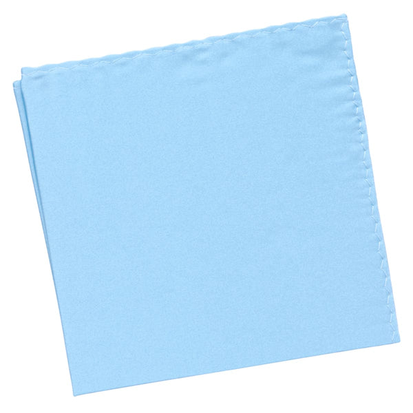 pañuelo de bolsillo saten azul celeste