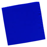 pañuelo de bolsillo saten azul electrico