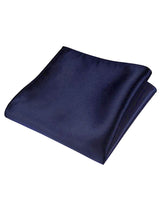 pañuelo de bolsillo saten azul marino