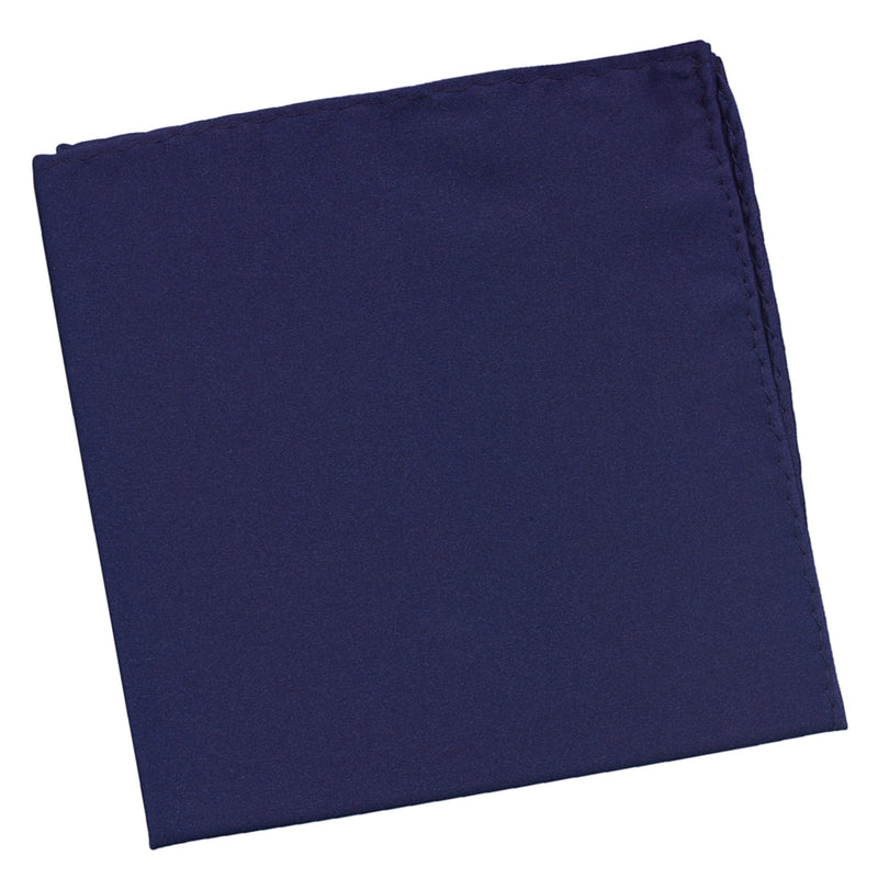 pañuelo de bolsillo saten azul marino