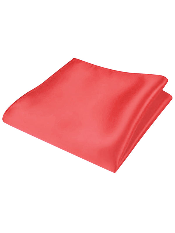 pañuelo de bolsillo saten rojo escarlata