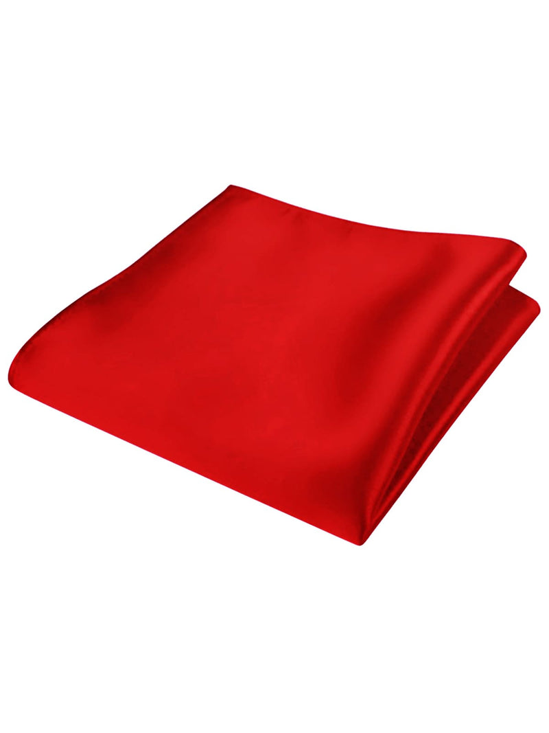 pañuelo de bolsillo saten rojo pasion