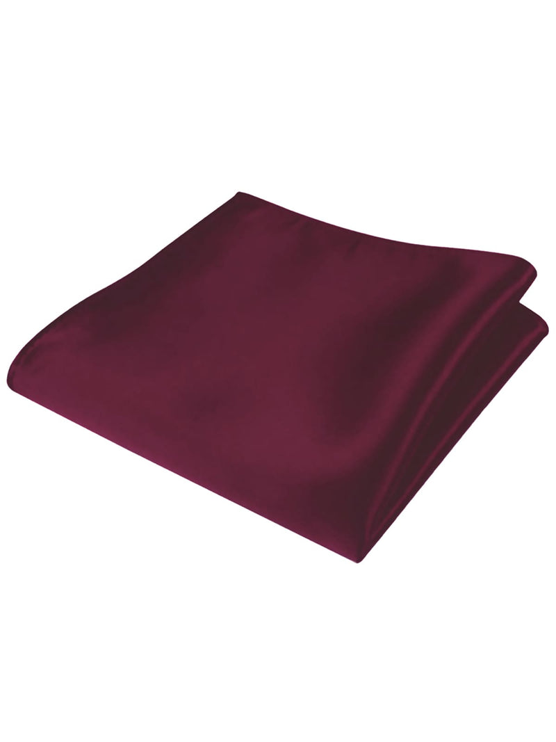 pañuelo de bolsillo saten rojo vino