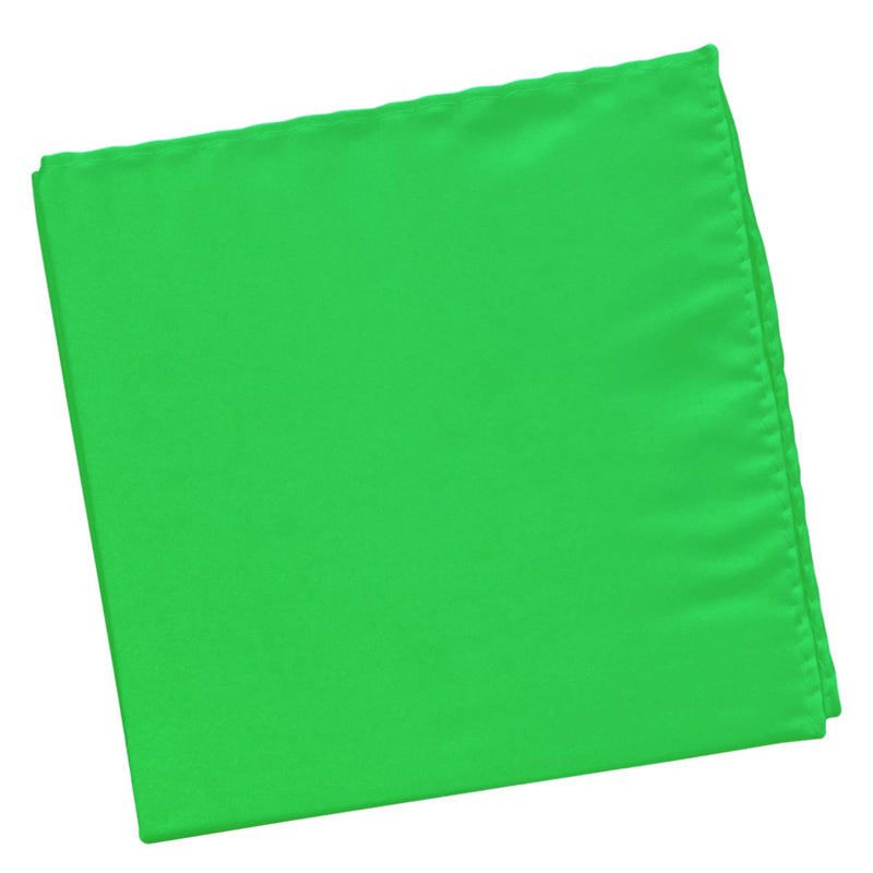 pañuelo de bolsillo saten verde fluor