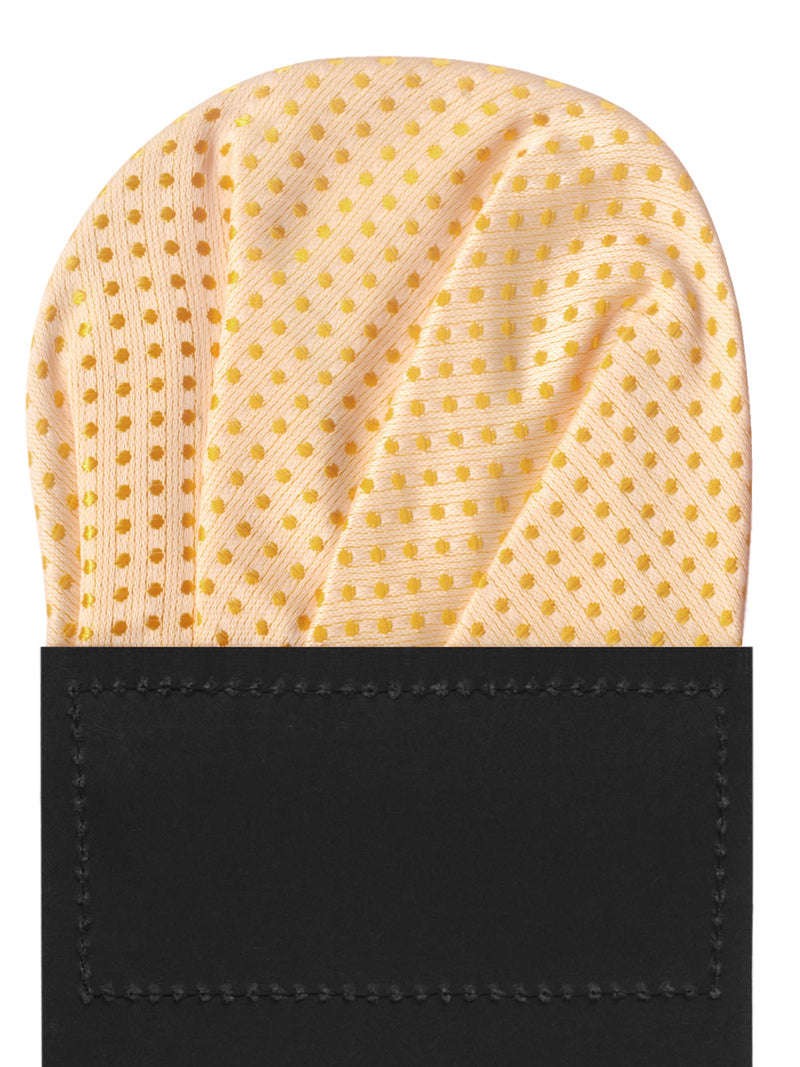 carton pañuelo de bolsillo albaricoque topos