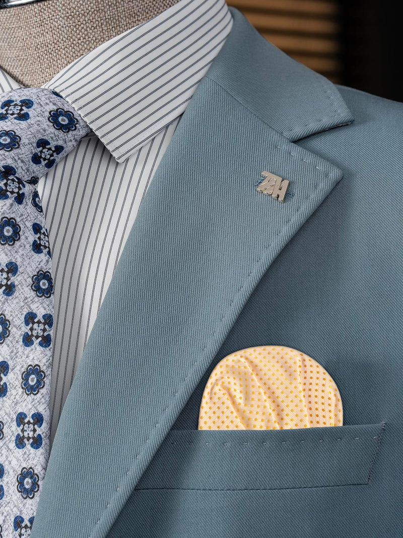 carton pañuelo de bolsillo albaricoque topos