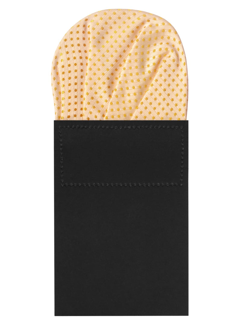 carton pañuelo de bolsillo albaricoque topos