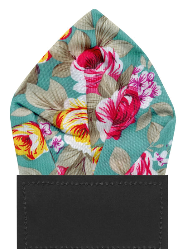 carton pañuelo bolsillo azul bondi flores
