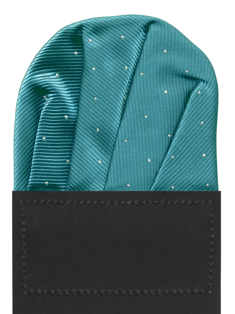 carton pañuelo bolsillo azul bondi topitos plata