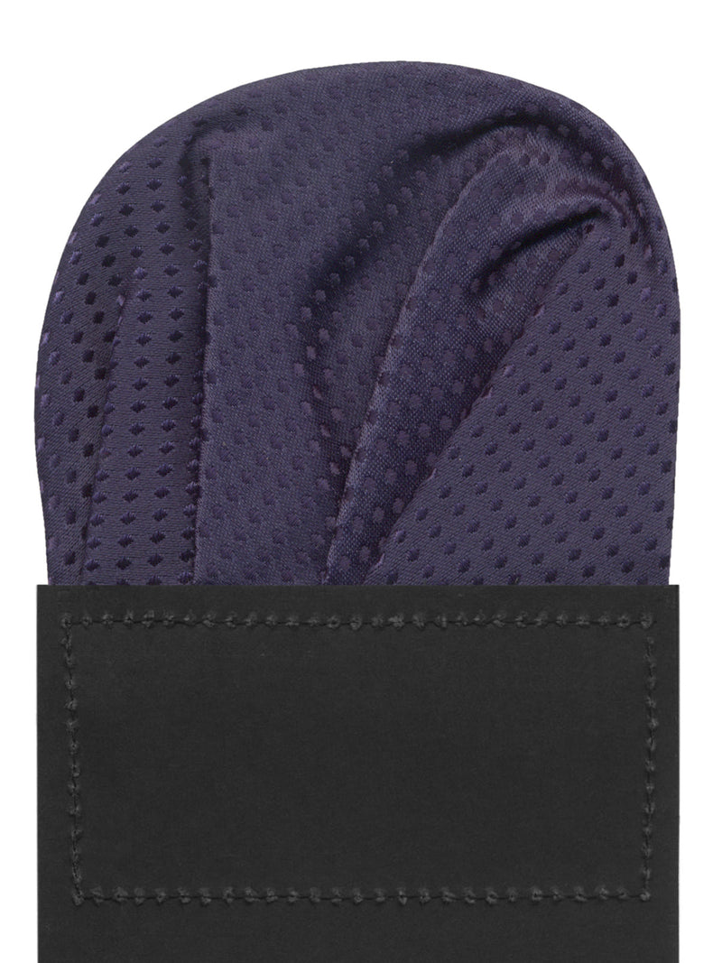 carton pañuelo de bolsillo azul marino topos