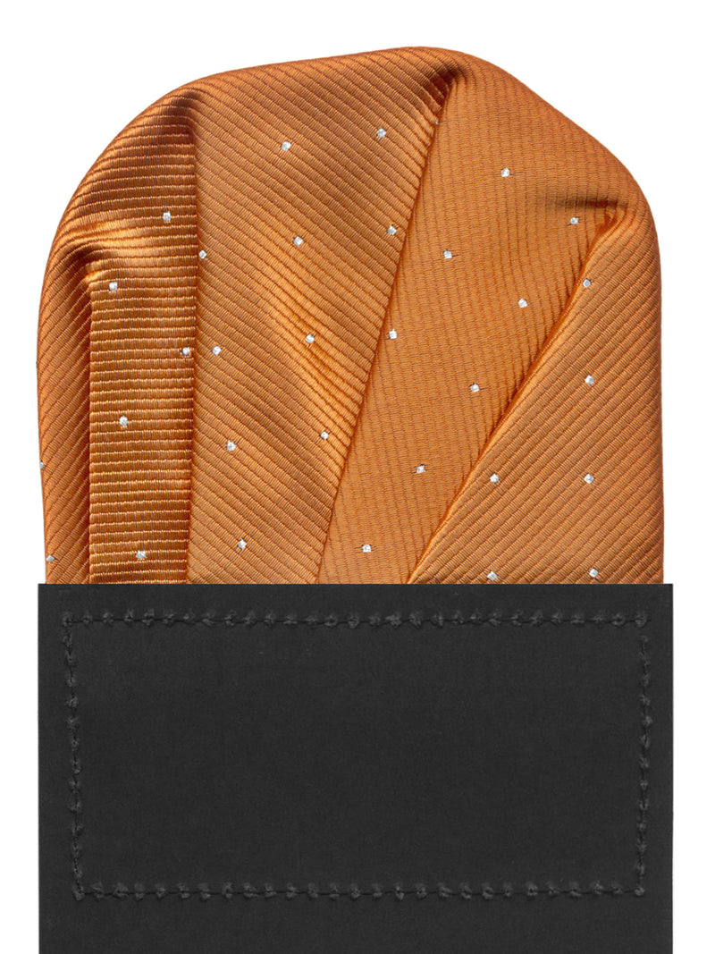 carton pañuelo bolsillo cobre topitos plata