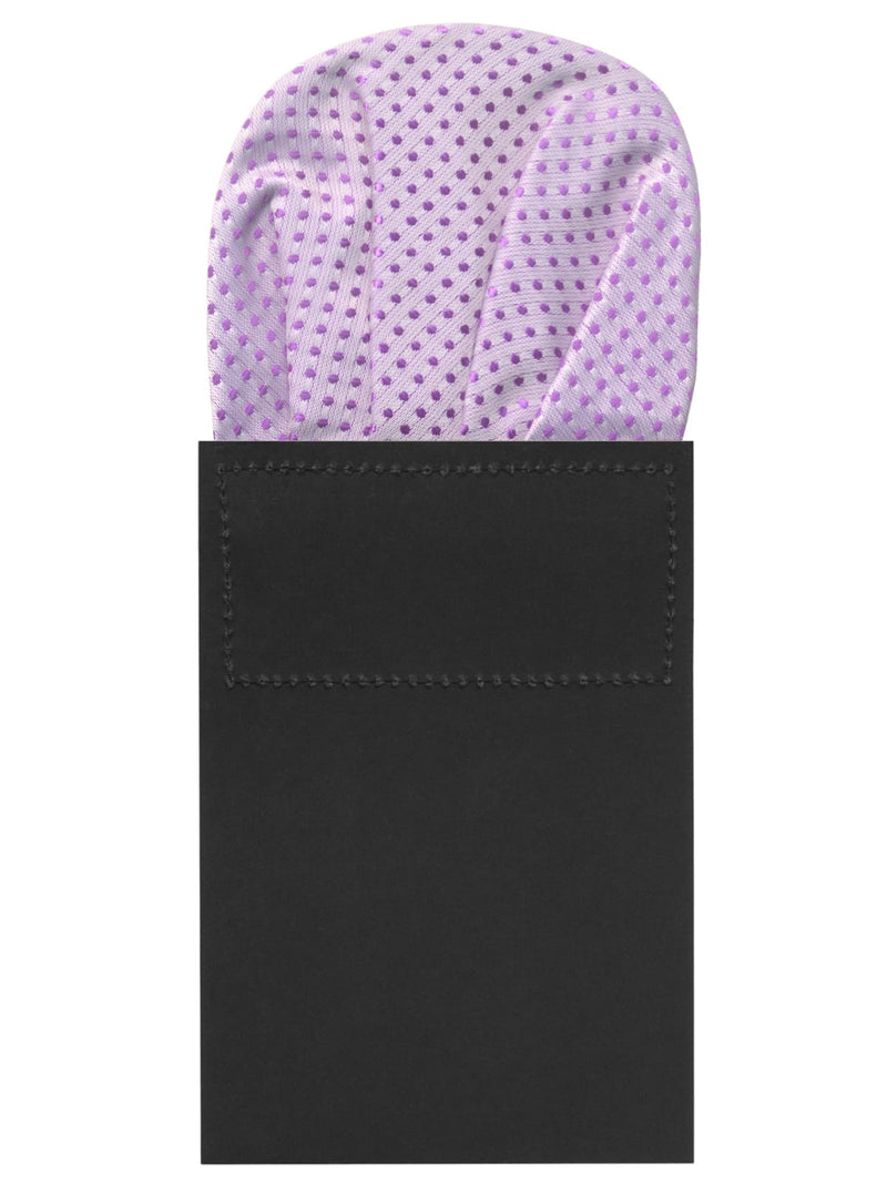 carton pañuelo de bolsillo lila topos