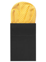 carton pañuelo de bolsillo naranja claro topos  blancos