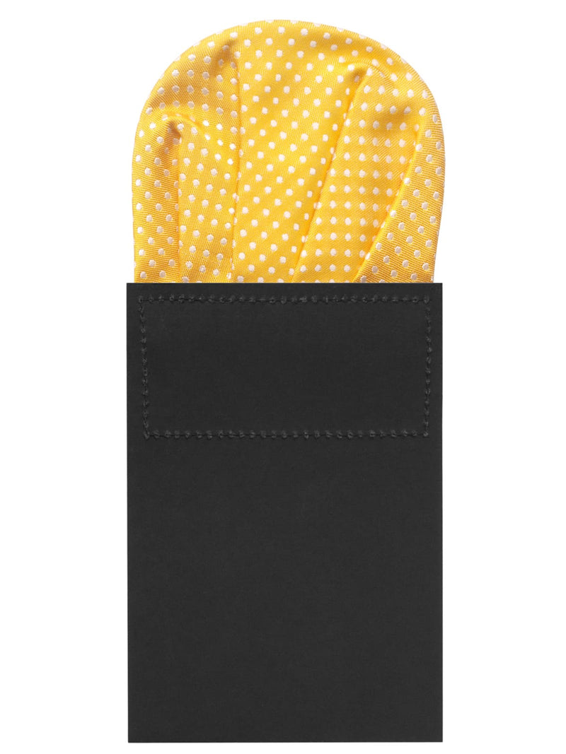 carton pañuelo de bolsillo naranja claro topos  blancos