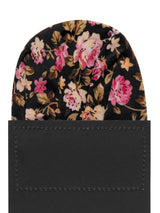 carton pañuelo bolsillo negro flores