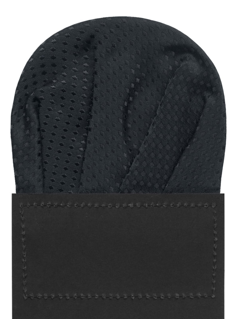 carton pañuelo de bolsillo negro topos