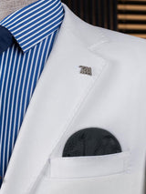 carton pañuelo de bolsillo negro topos