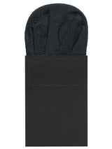 carton pañuelo de bolsillo negro topos