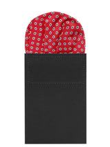 carton pañuelo bolsillo rojo florecillas