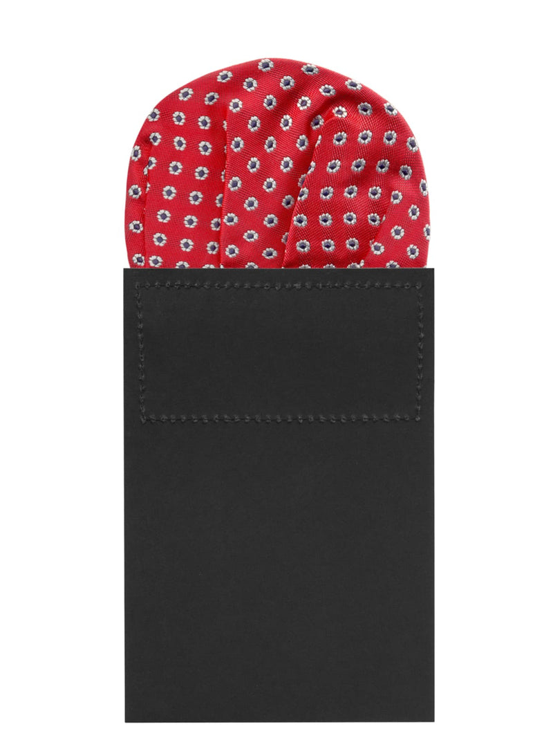 carton pañuelo bolsillo rojo florecillas
