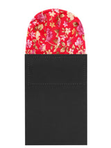 carton pañuelo bolsillo rojo flores