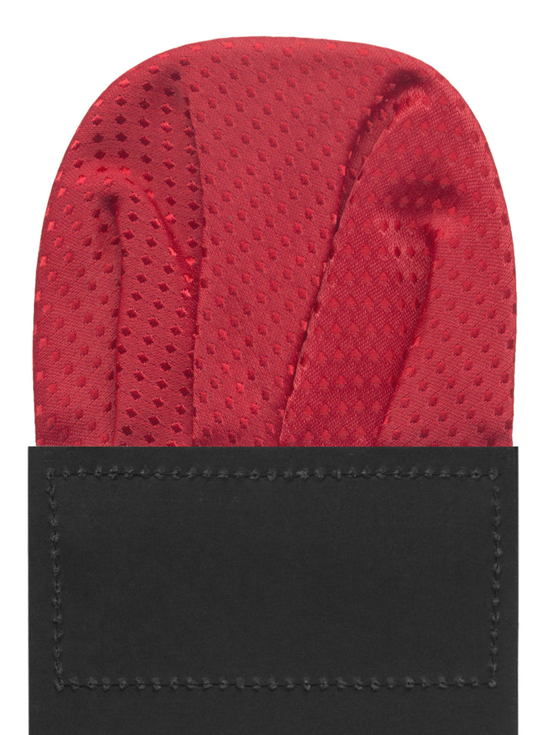 carton pañuelo de bolsillo rojo topos