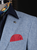 carton pañuelo de bolsillo rojo topos