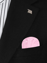 carton pañuelo bolsillo rosa topitos plata