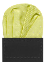 carton pañuelo bolsillo verde pistacho topitos plata