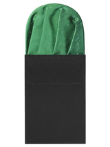 carton pañuelo bolsillo verde topitos plata