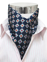 pañuelo cuello azul marino cuadrados fantasia