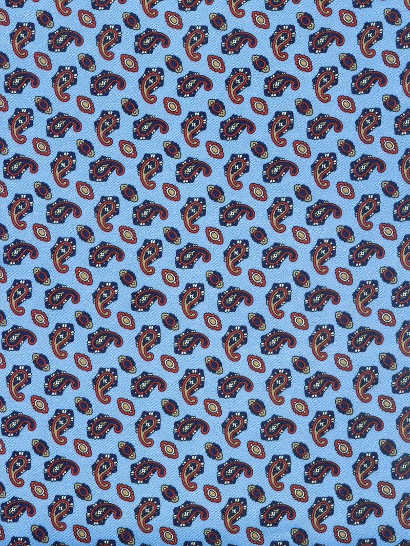 pañuelo cuello hombre azul celeste amebas cachemir