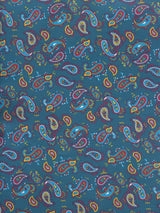 pañuelo cuello azul petroleo amebas cachemir