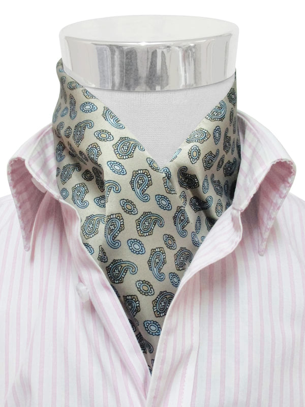pañuelo cuello hombre beige amebas