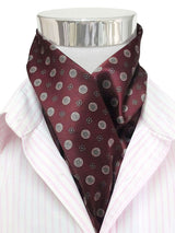 pañuelo cuello hombre granate florecillas