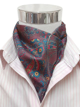 pañuelo cuello hombre rojo cereza cachemir