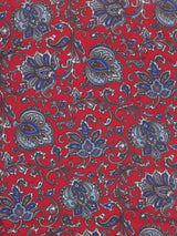 pañuelo cuello hombre rojo flores fantasia