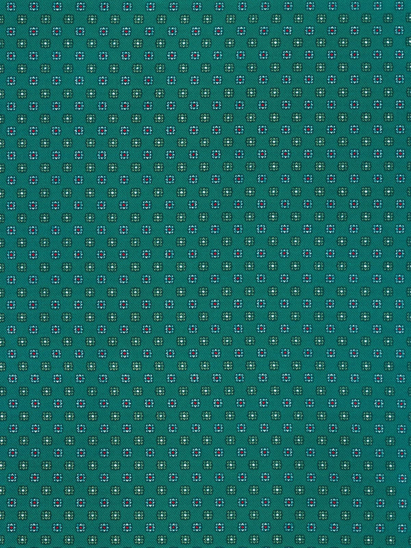 pañuelo cuello hombre verde florecillas