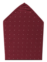 pañuelo bolsillo granate microtopos