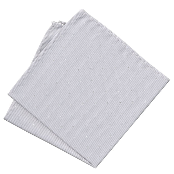 pañuelo bolsillo gris plata microtopos