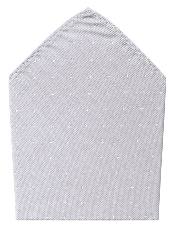 pañuelo bolsillo gris plata microtopos