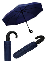 paraguas plegable hombre azul