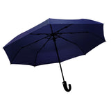 paraguas plegable hombre azul