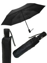 paraguas plegable mango recto negro
