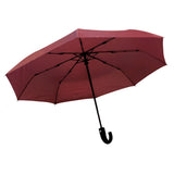 paraguas plegable hombre rojo granate