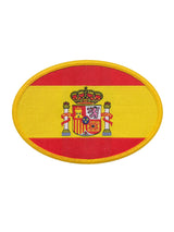 parche ovalado bandera escudo españa
