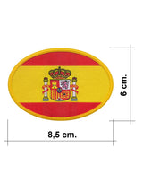 parche ovalado bandera escudo españa
