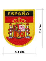 parche semiovalado bandera escudo españa