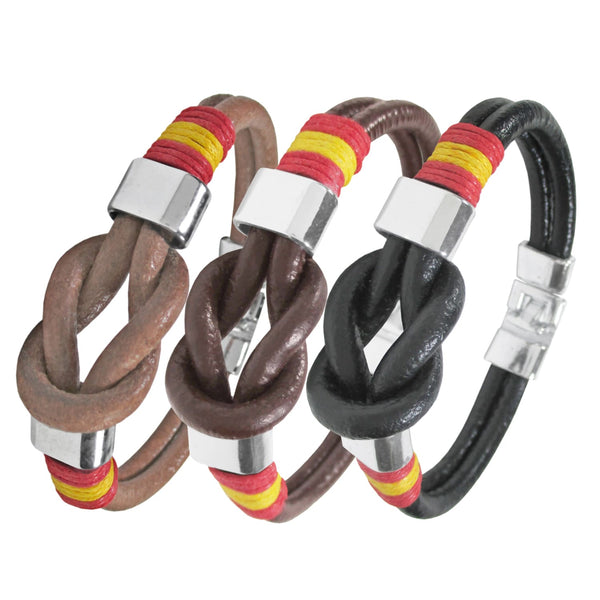 pulsera cuero cordon nudo marinero